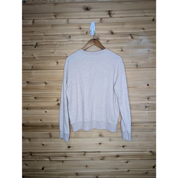 Prana Top Womens Large Cream Crew Neck Sweatshirt Rise & Shine - Picture 4 of 9
